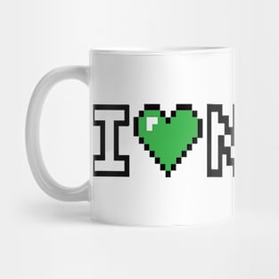 I Love Necho System 8 Bit Heart Mug